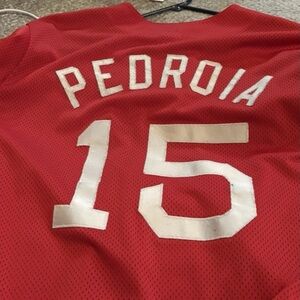RedSox 2007 World Series men’s XL Dustin Pedroia jersey